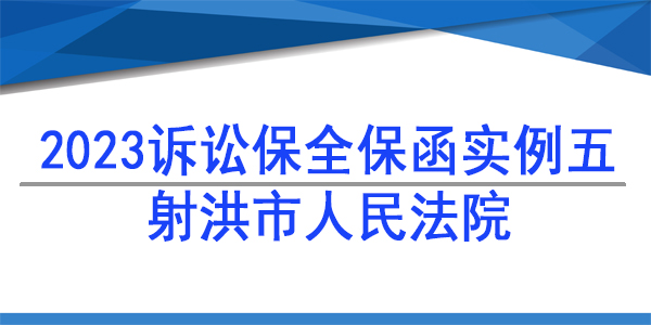 訴訟保全,財(cái)產(chǎn)保全,射洪市人民法院