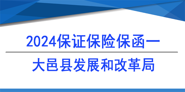 大邑縣發(fā)展和改革局,保險(xiǎn)保函