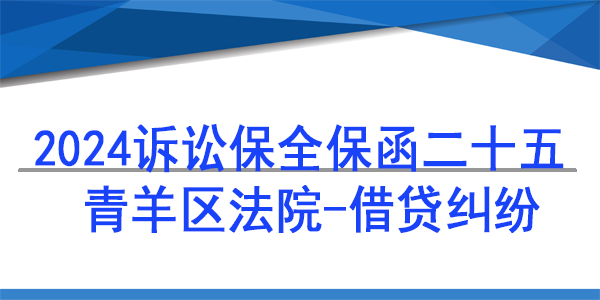 成都市青羊區(qū)人民法院,訴訟保全