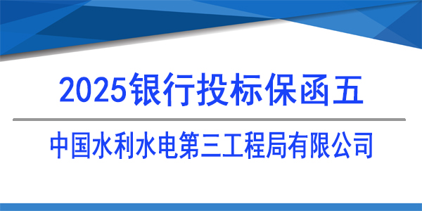 中國水利水電第三工程局有限公司,投標(biāo)保函,銀行保函