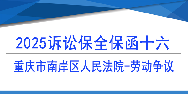 重慶市南岸區(qū)人民法院,訴訟保全,財(cái)產(chǎn)保全