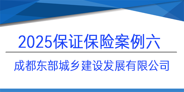保證保險,成都東部城鄉(xiāng)建設(shè)發(fā)展有限公司
