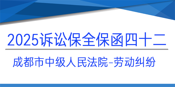 成都市中級人民法院,訴訟保全,財(cái)產(chǎn)保全