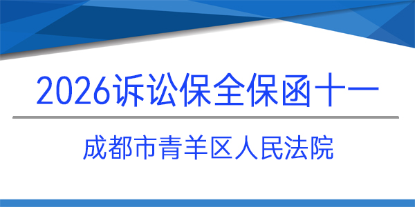 成都市青羊區(qū)人民法院,訴訟保全,財(cái)產(chǎn)保全