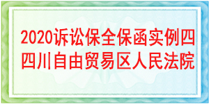 訴訟保全,財(cái)產(chǎn)保全,四川自由貿(mào)易區(qū)人民法院